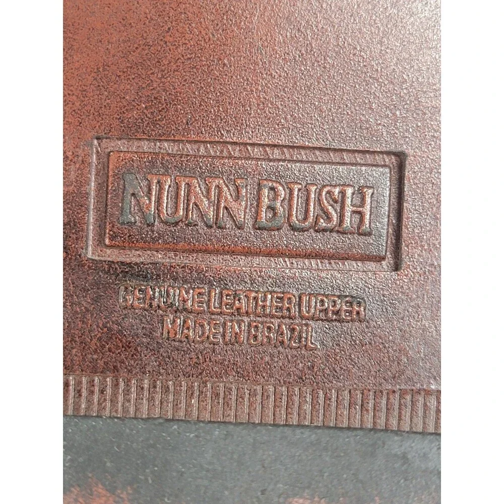 Nunn Bush‎ Shoes Mens Size 10M Brown Leather Loafers Woven Tassel Slip On Dress
